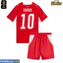 Schweiz Granit Xhaka #10 Heimtrikotsatz Kinder WM 2026 Kurzarm (+ Kurze Hosen)